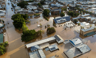 Flooded city