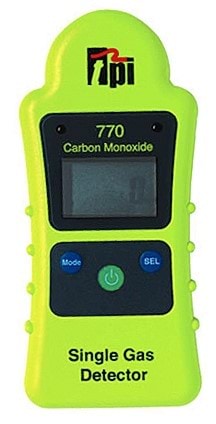 A photograph of a Single Gas Detector, front view.