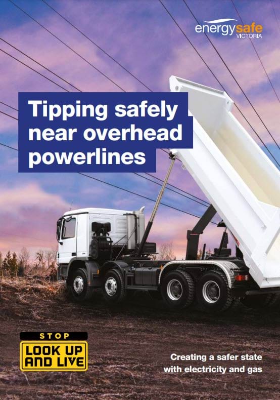 Tipping safely near overhead powerlines - cover